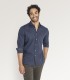 camisa lisa azul