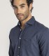 camisa lisa azul