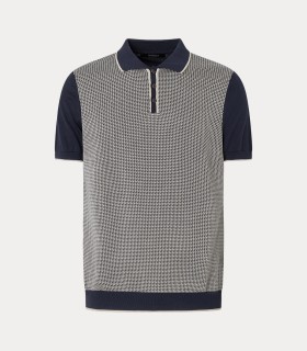 Polo tricotosa jacquard