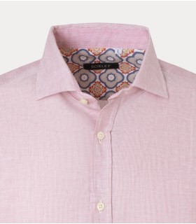 Camisa mini rayas lino/algodón